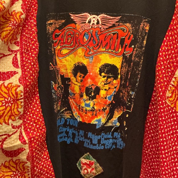 AEROSMITH Handmade Upcycled Clothing Oversized Granny D Originals - Picture 5 of 5